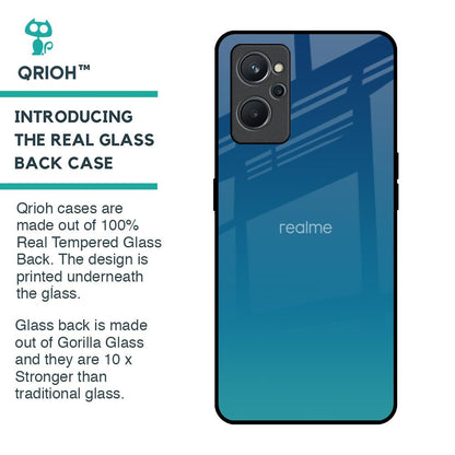 Celestial Blue Glass Case For Realme 9i