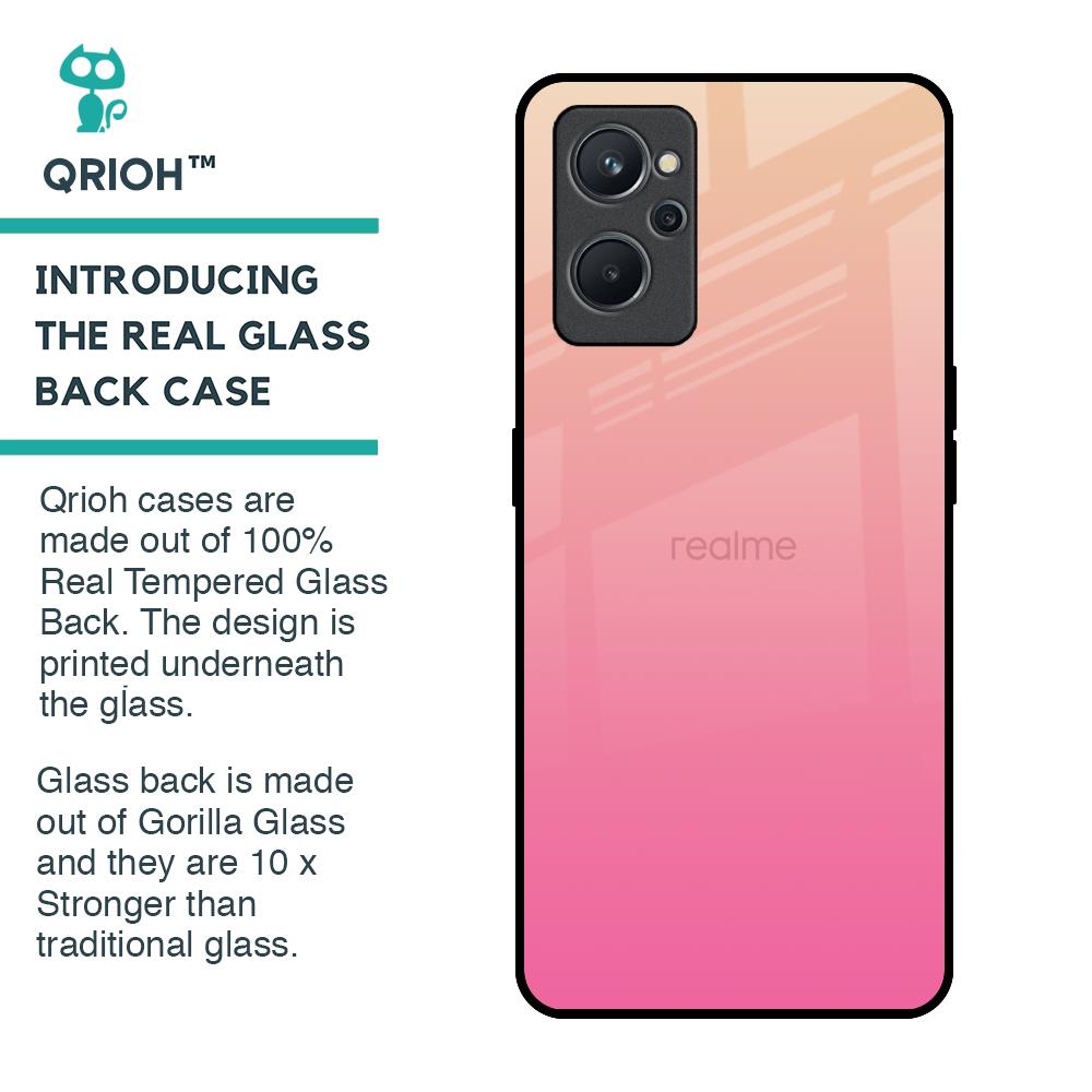 Pastel Pink Gradient Glass Case For Realme 9i