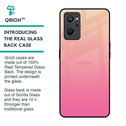 Pastel Pink Gradient Glass Case For Realme 9i