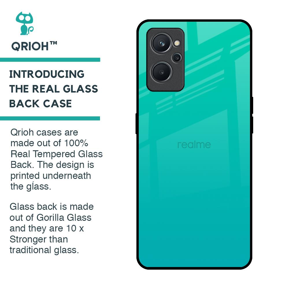 Cuba Blue Glass Case For Realme 9i