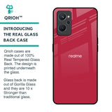 Solo Maroon Glass case for Realme 9i