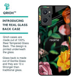 Flowers & Butterfly Glass Case for Realme 9i