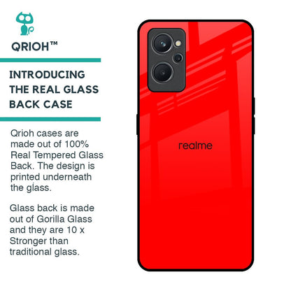 Blood Red Glass Case for Realme 9i