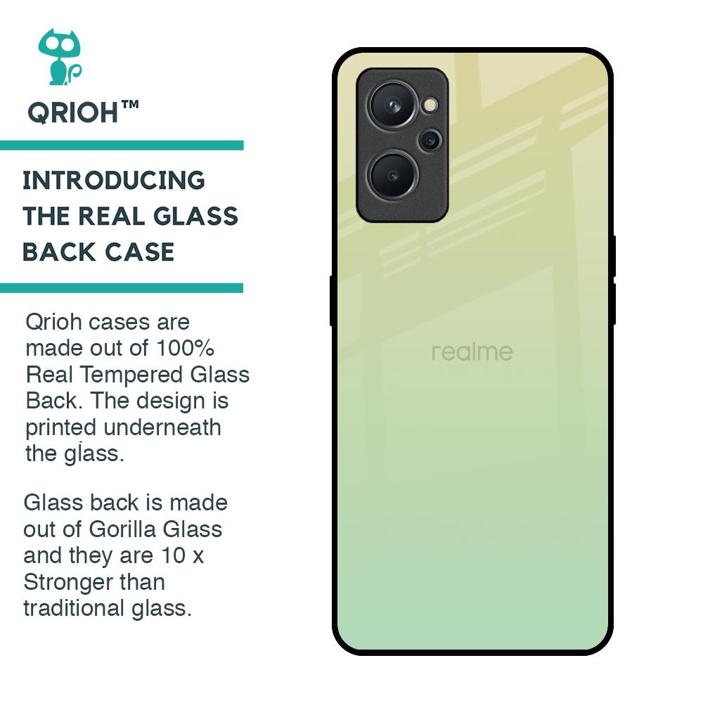 Mint Green Gradient Glass Case for Realme 9i