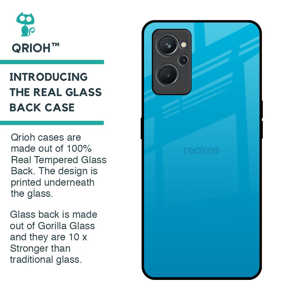 Blue Aqua Glass Case for Realme 9i