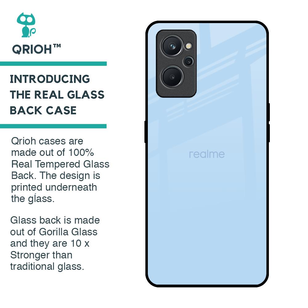 Pastel Sky Blue Glass Case for Realme 9i