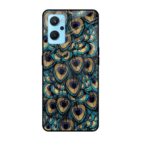 Peacock Feathers Realme 9i Glass Cases & Covers Online