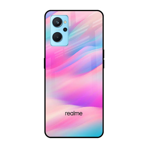 Colorful Waves Realme 9i Glass Cases & Covers Online