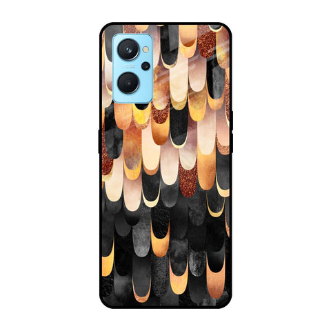 Bronze Abstract Realme 9i Glass Cases & Covers Online