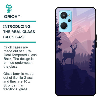 Deer In Night Glass Case For Realme 9i