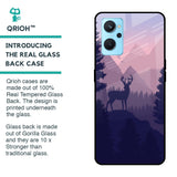 Deer In Night Glass Case For Realme 9i