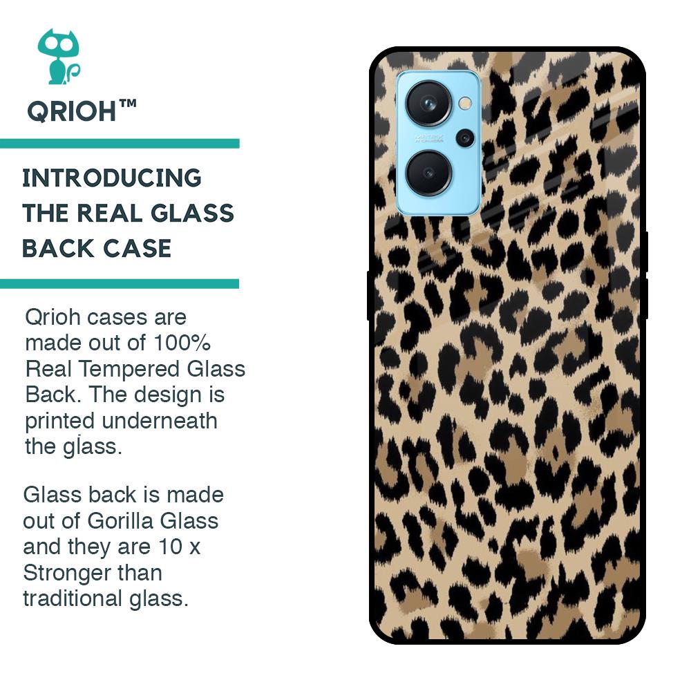 Leopard Seamless Glass Case For Realme 9i