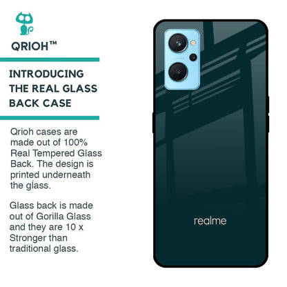 Hunter Green Glass Case For Realme 9i