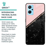 Marble Texture Pink Glass Case For Realme 9i