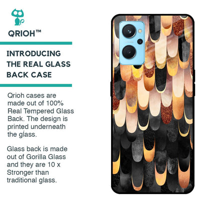 Bronze Abstract Glass Case for Realme 9i