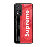 Supreme Ticket Mi 11i Glass Back Cover Online