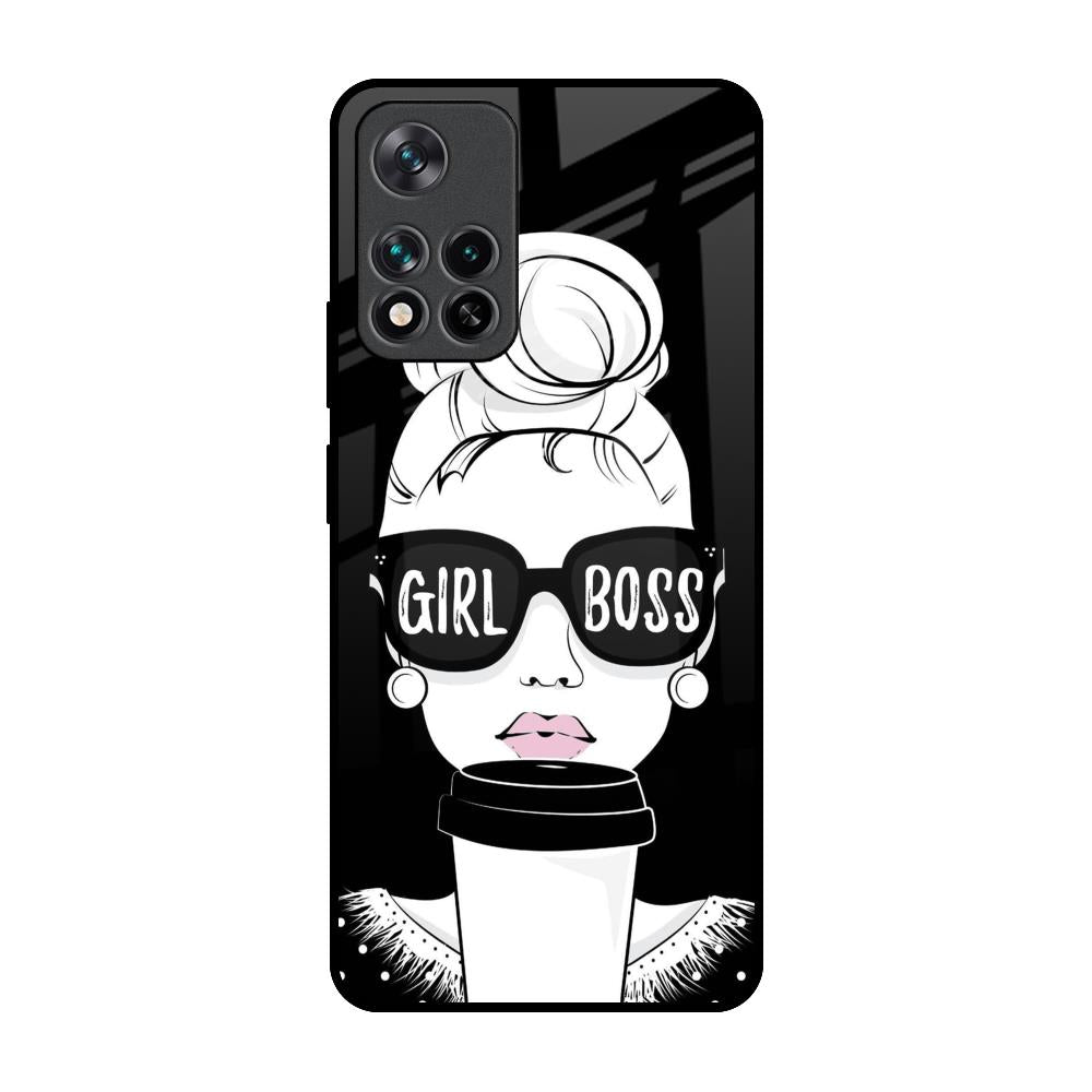 Girl Boss Mi 11i Glass Back Cover Online