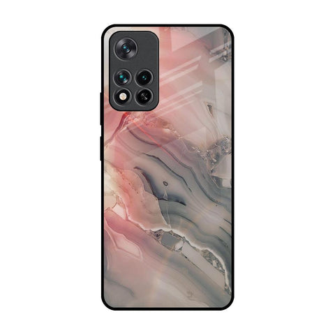 Pink And Grey Marble Mi 11i Glass Back Cover Online