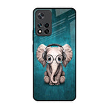 Adorable Baby Elephant Mi 11i Glass Back Cover Online