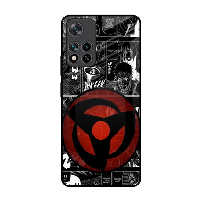 Sharingan Mi 11i Glass Back Cover Online