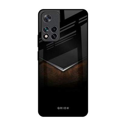 Dark Walnut Mi 11i Glass Back Cover Online
