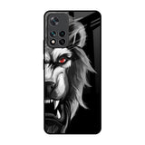 Wild Lion Mi 11i Glass Back Cover Online