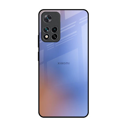 Blue Aura Mi 11i Glass Back Cover Online