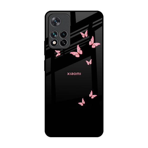 Fly Butterfly Mi 11i Glass Back Cover Online