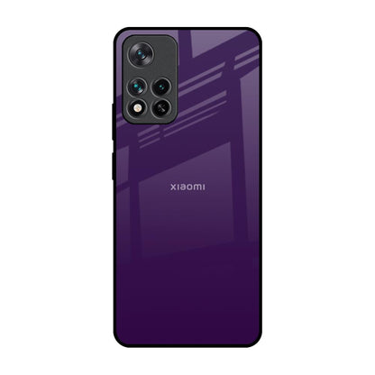 Dark Purple Mi 11i Glass Back Cover Online