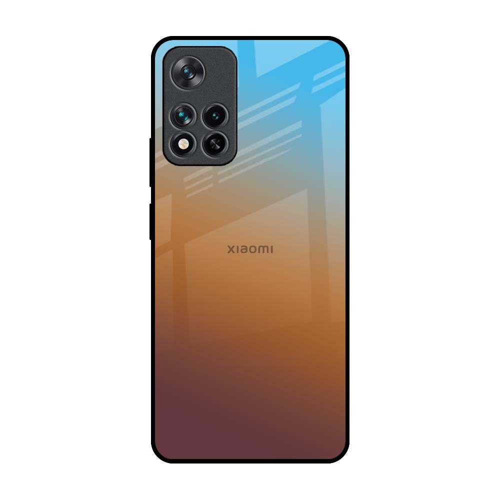 Rich Brown Mi 11i Glass Back Cover Online