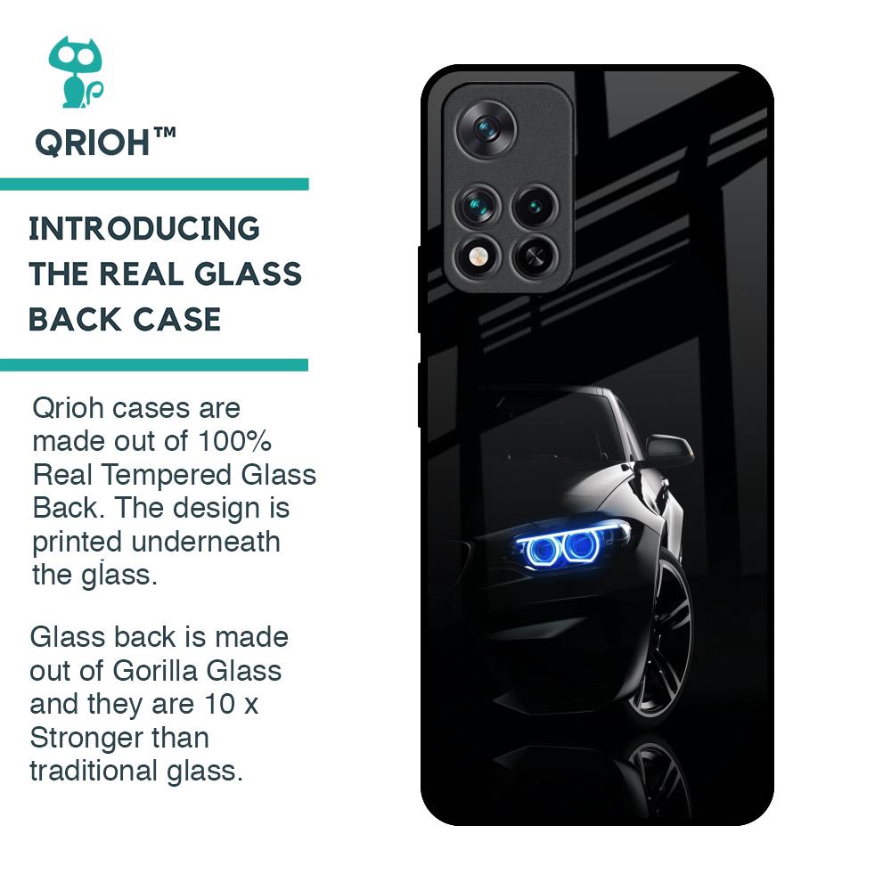 Car In Dark Glass Case for Mi 11i