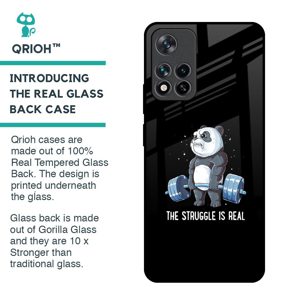 Real Struggle Glass Case for Mi 11i