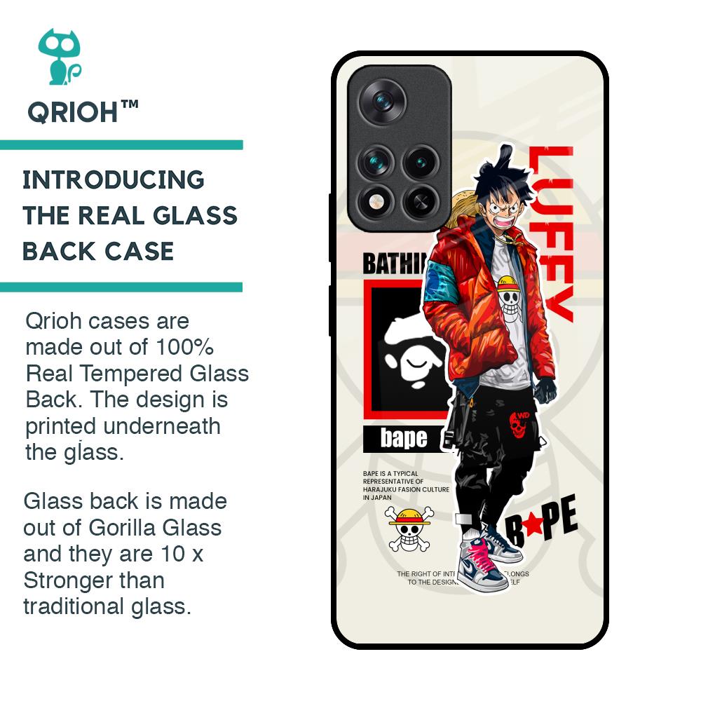 Bape Luffy Glass Case for Mi 11i