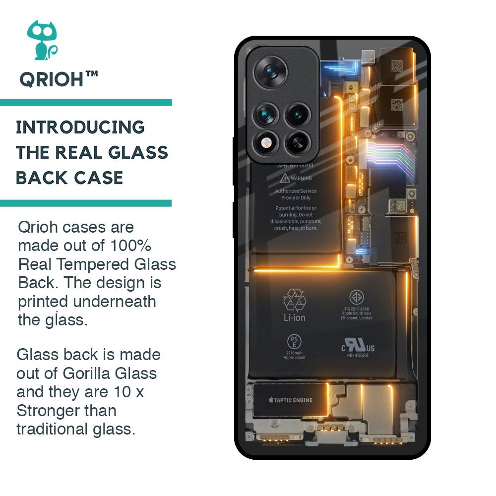 Glow Up Skeleton Glass Case for Mi 11i