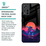 Retro Astronaut Glass Case for Mi 11i