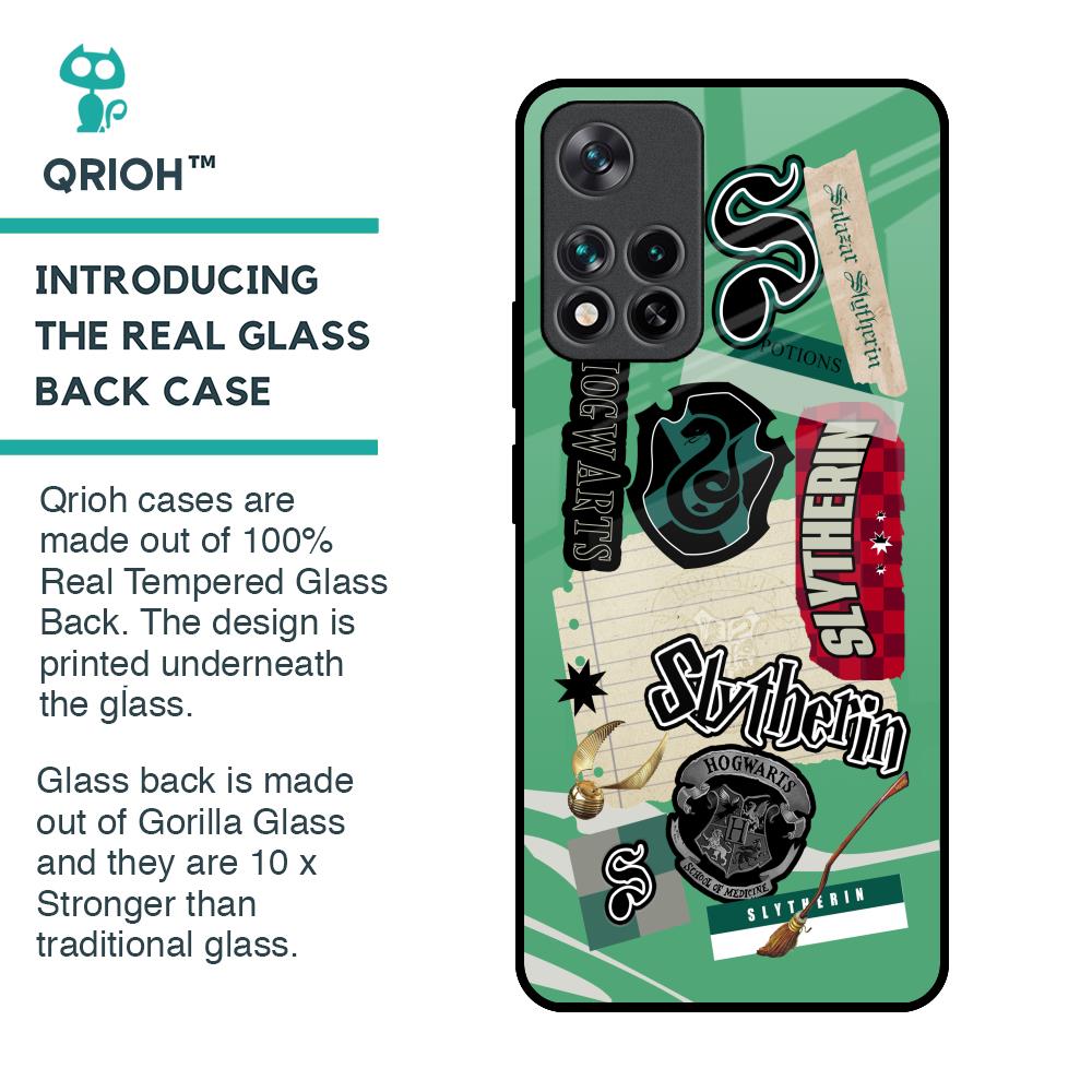 Slytherin Glass Case for Mi 11i