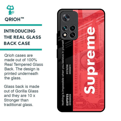 Supreme Ticket Glass Case for Mi 11i