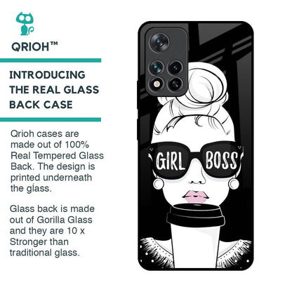 Girl Boss Glass Case For Mi 11i