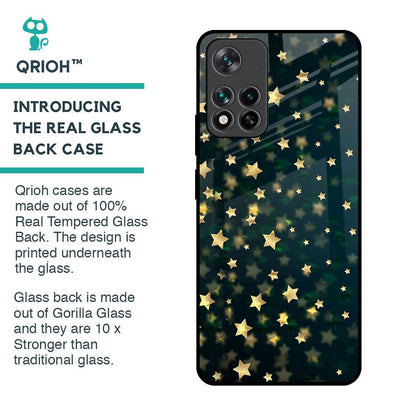 Dazzling Stars Glass Case For Mi 11i