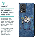 Kitty In Pocket Glass Case For Mi 11i