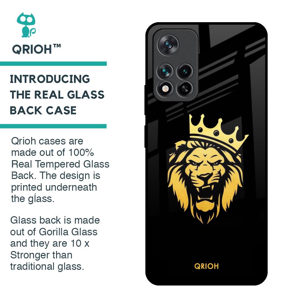 Lion The King Glass Case for Mi 11i