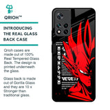 Red Vegeta Glass Case for Mi 11i
