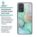 Green Marble Glass Case for Mi 11i