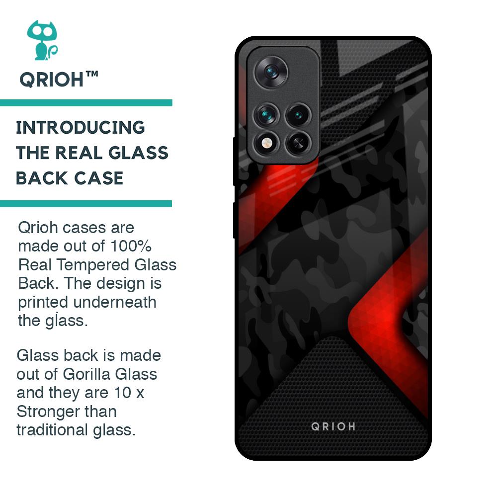 Modern Camo Abstract Glass Case for Mi 11i