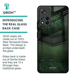 Green Leather Glass Case for Mi 11i