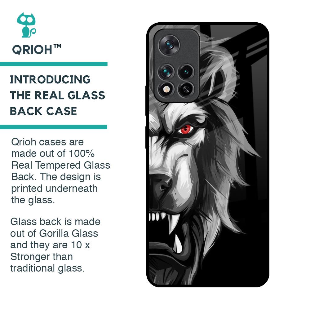 Wild Lion Glass Case for Mi 11i