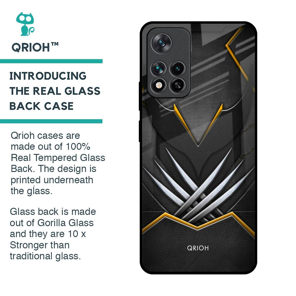 Black Warrior Glass Case for Mi 11i
