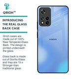 Vibrant Blue Texture Glass Case for Mi 11i