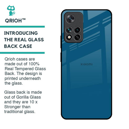 Cobalt Blue Glass Case for Mi 11i