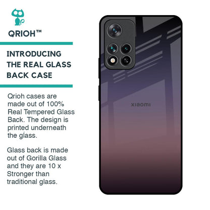 Grey Ombre Glass Case for Mi 11i